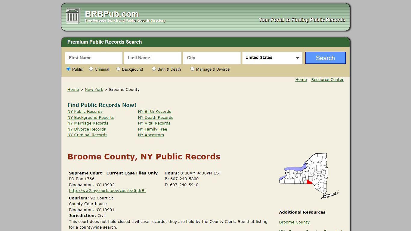 Broome County Public Records | Search New York Government ...